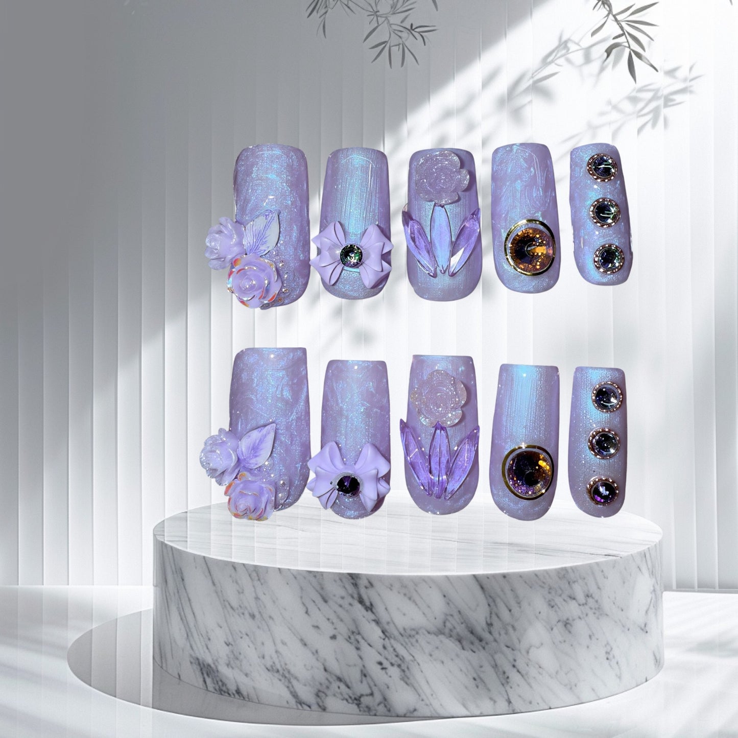 I Love Purple (med square)