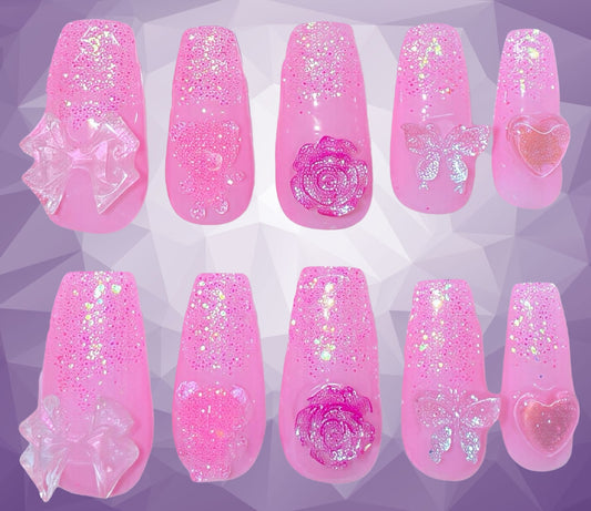 Pretty in Pink (med coffin)