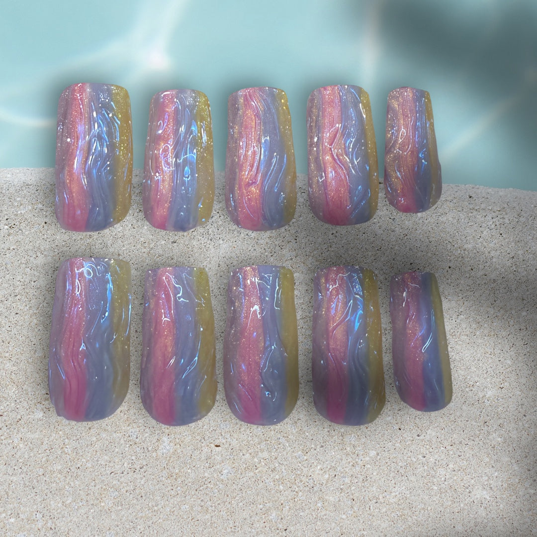 Pastel Stripes (med square)