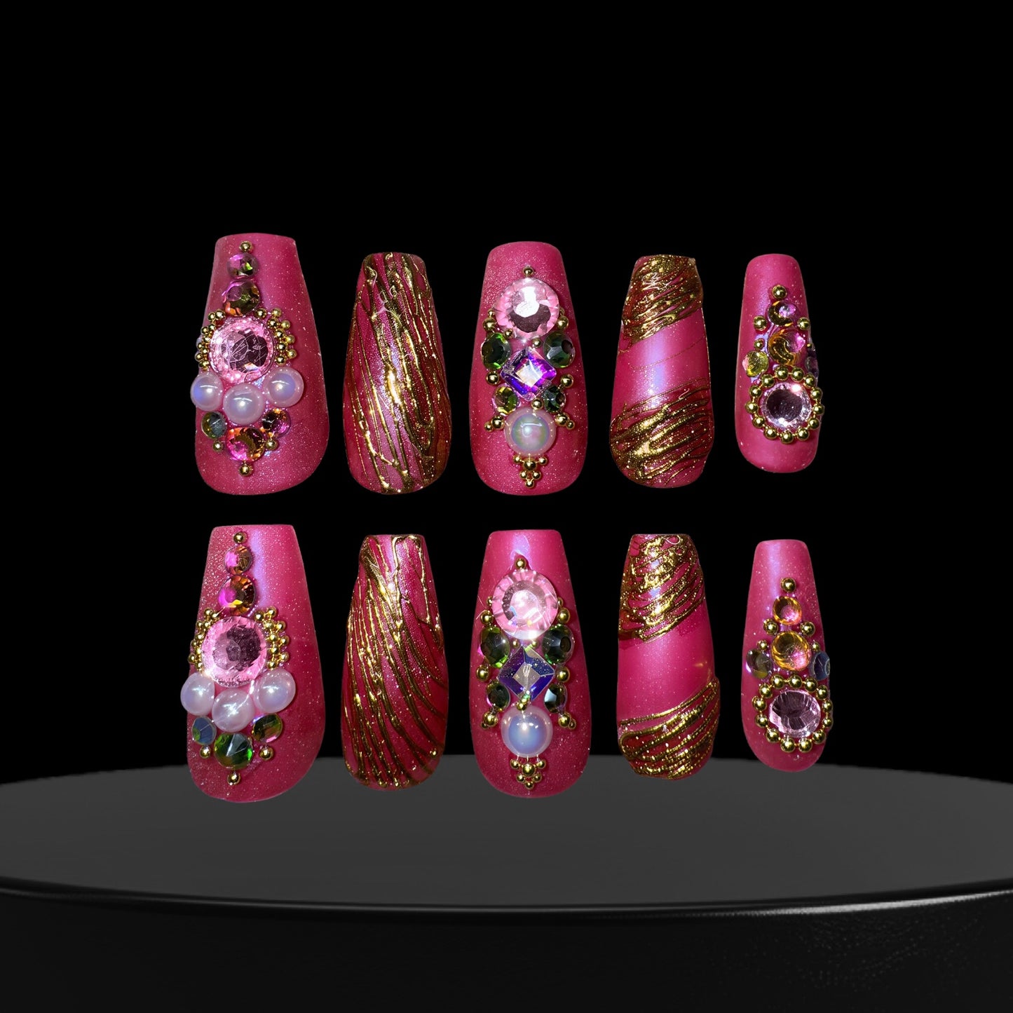 Pink and Gold (med coffin)