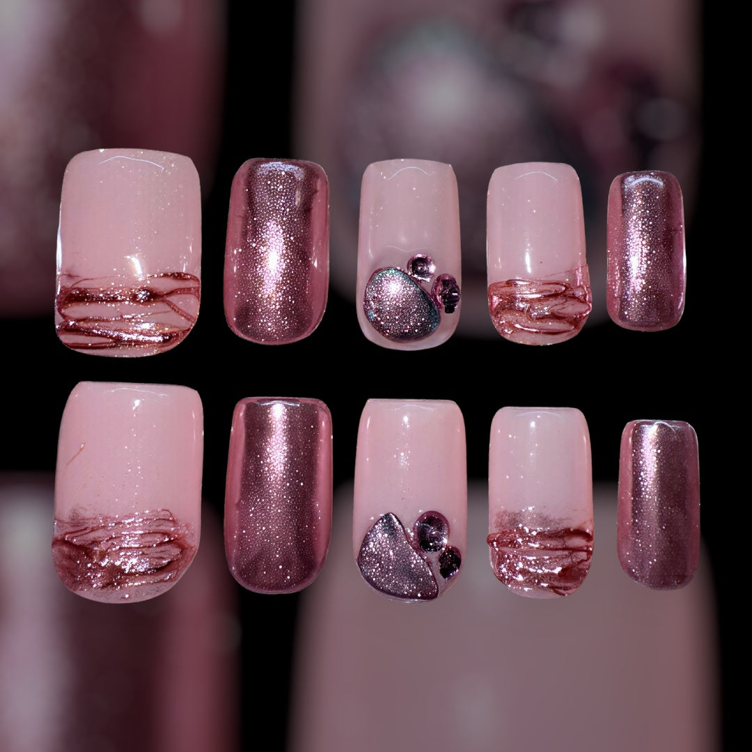 Pink and Plum (Short square)