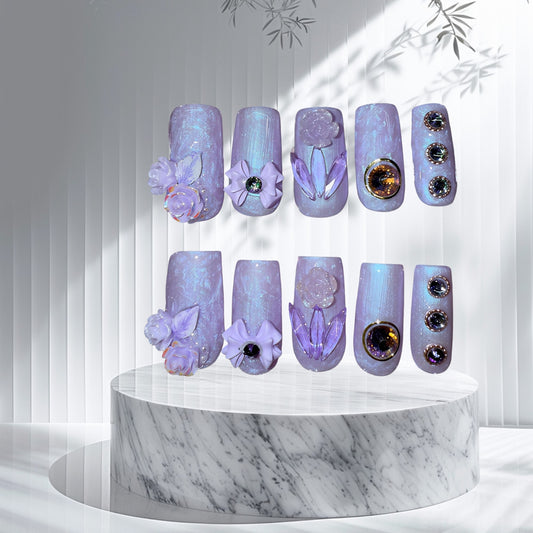 I Love Purple (med square)