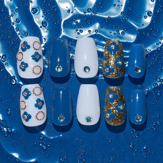 Blue and White (short coffin)