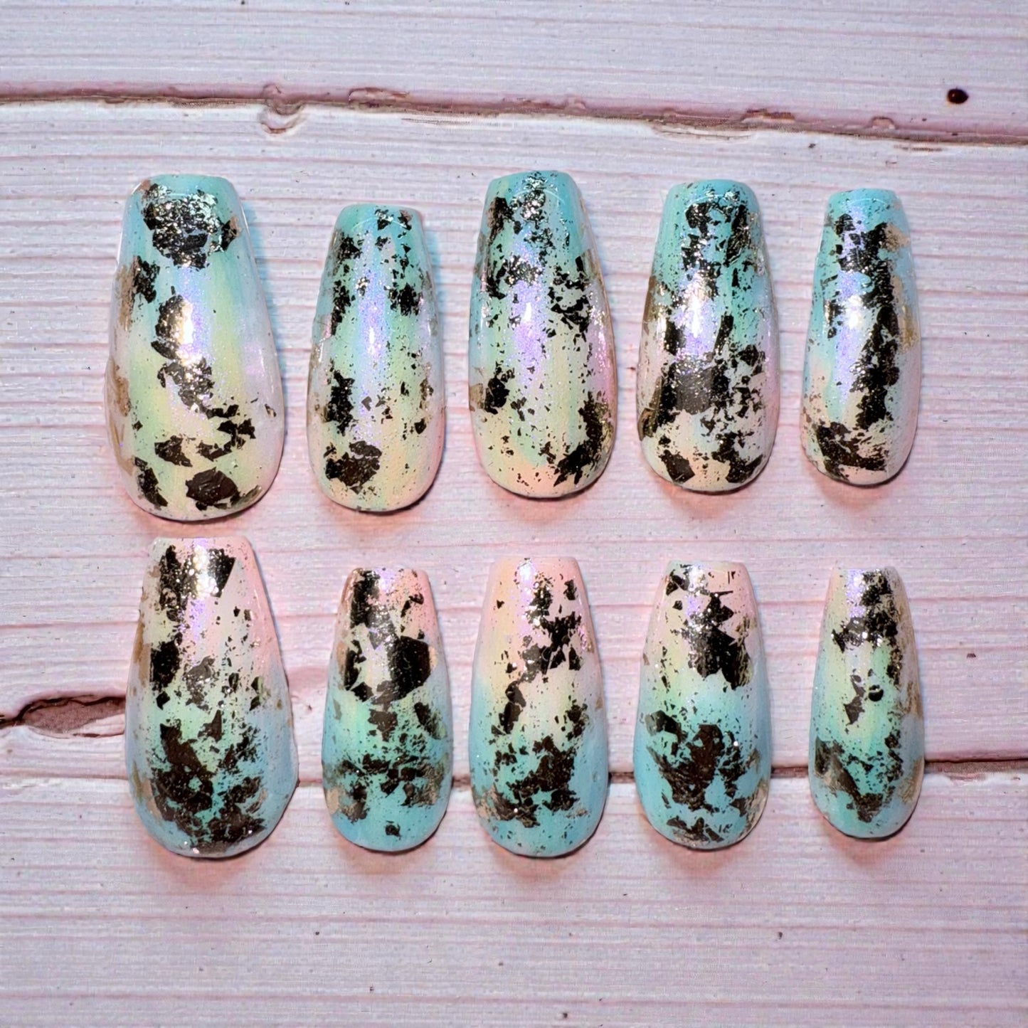 Rainbow Metallic (med coffin)