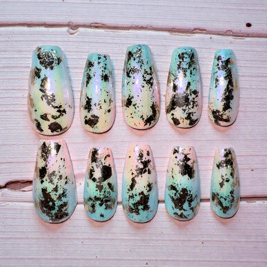 Rainbow Metallic (med coffin)