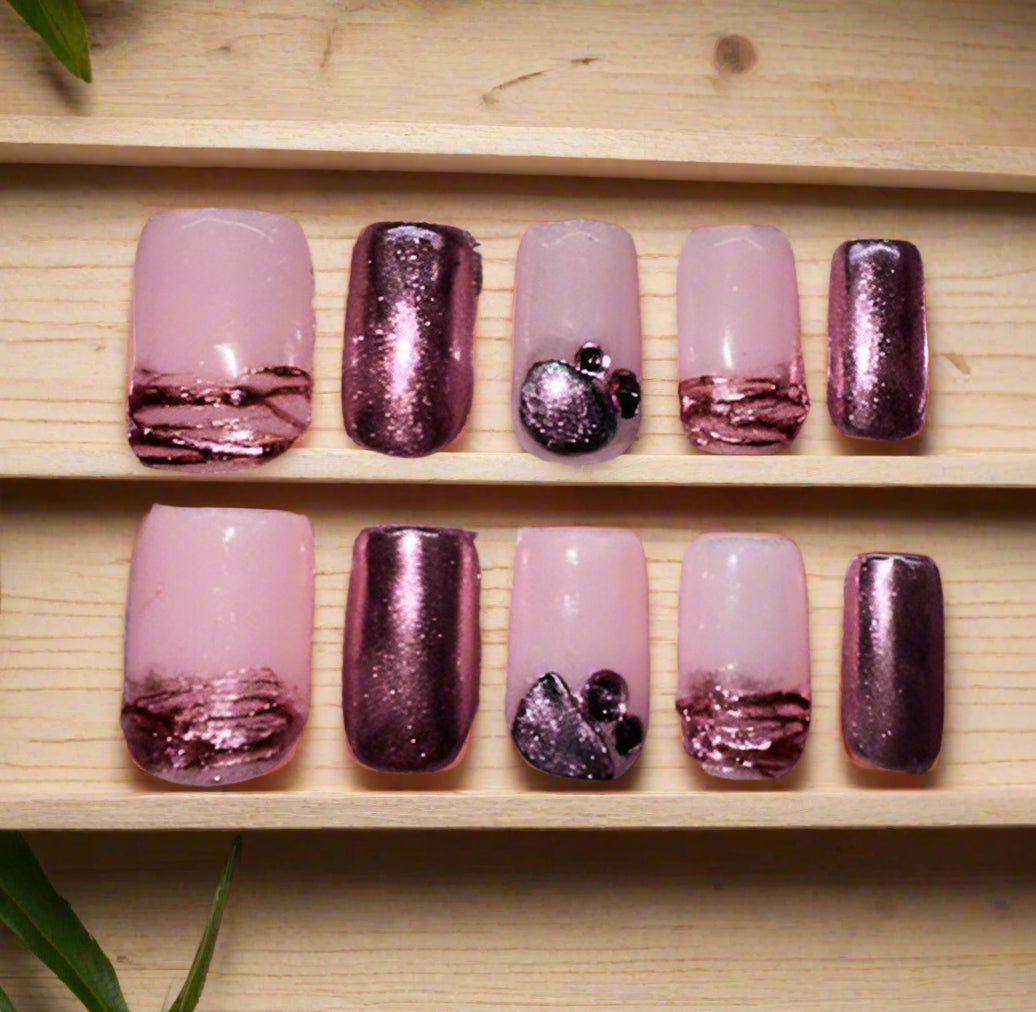 Pink and Plum (Short square)